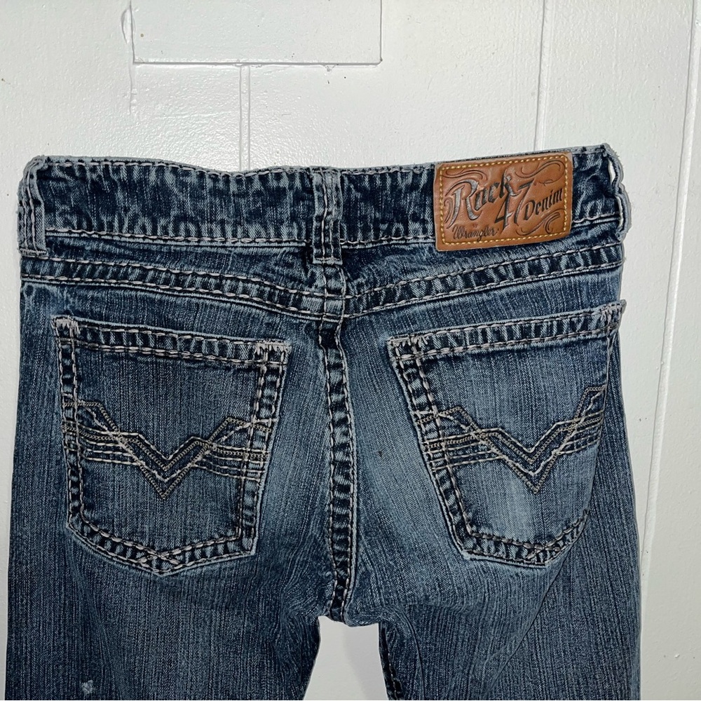 Rock 47 (wrangler)  Men's Slim Straight Jeans - Dark Wash